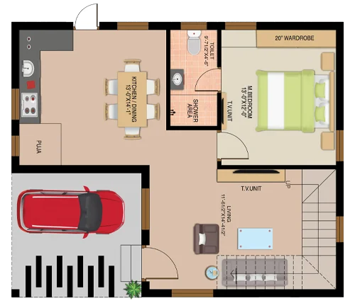 Duplex East Phase layout