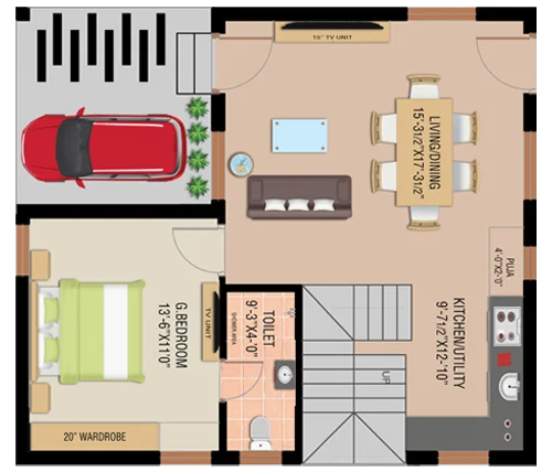 Duplex West Phase layout