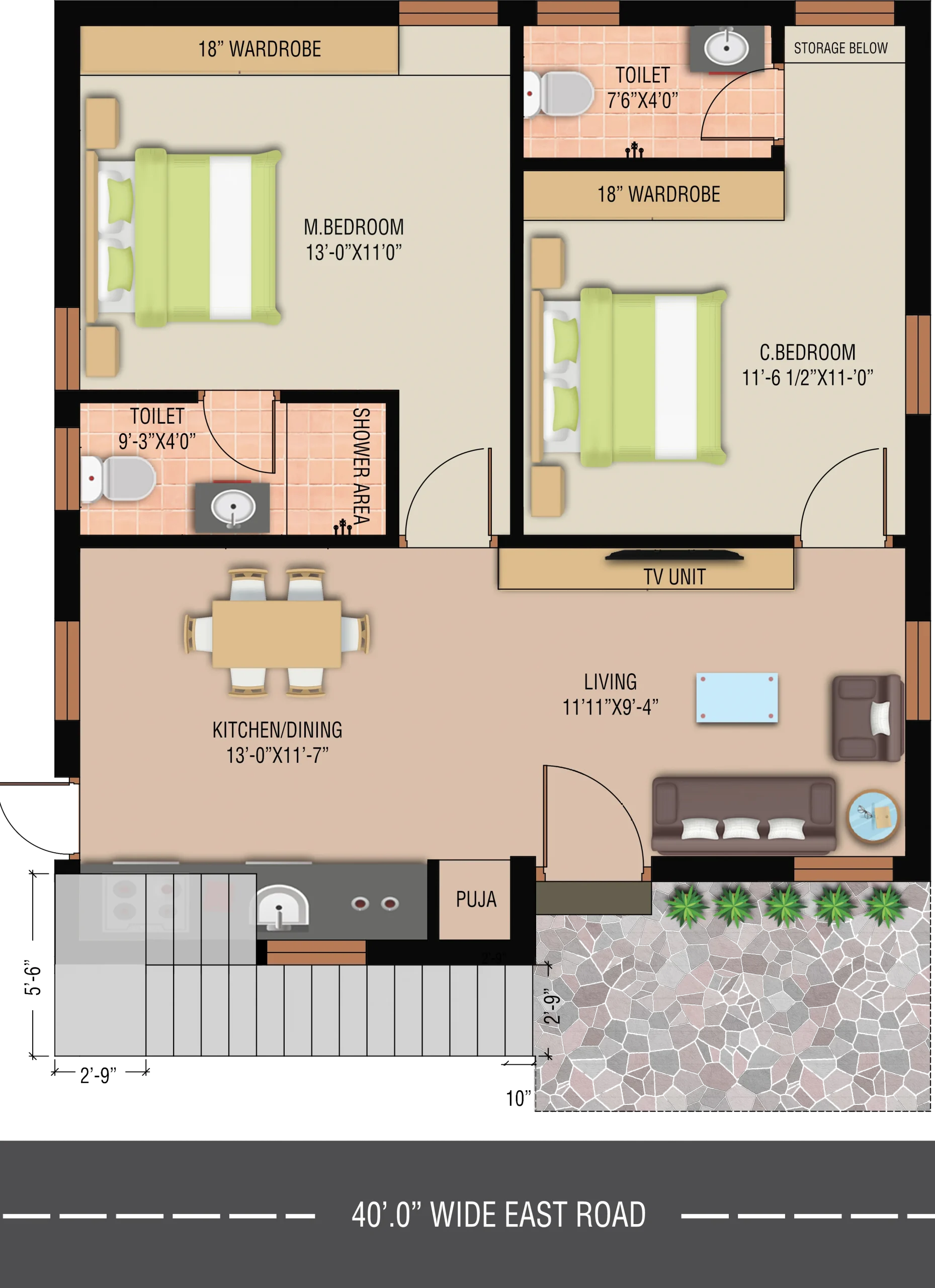East phase house view