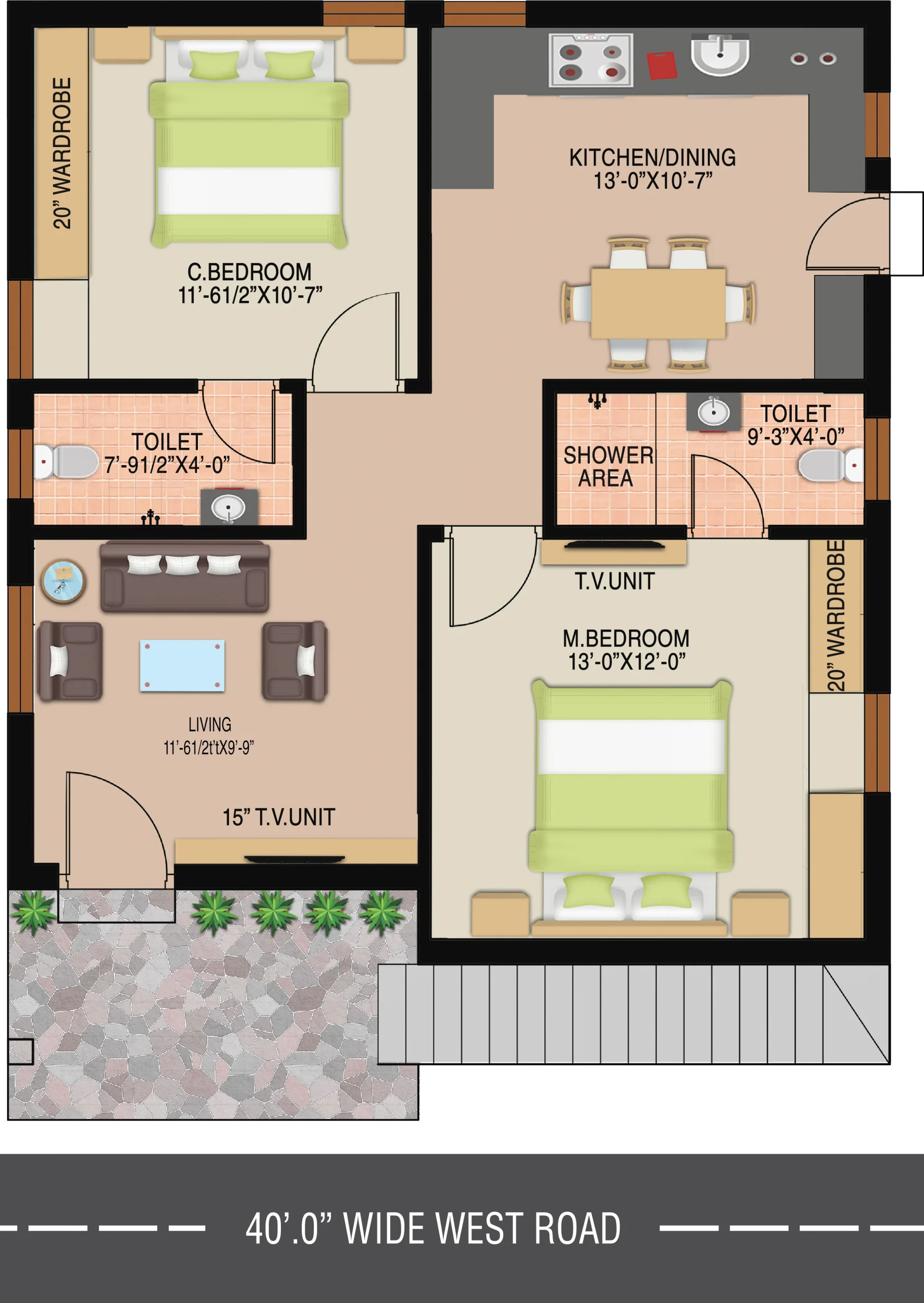 West phase house view